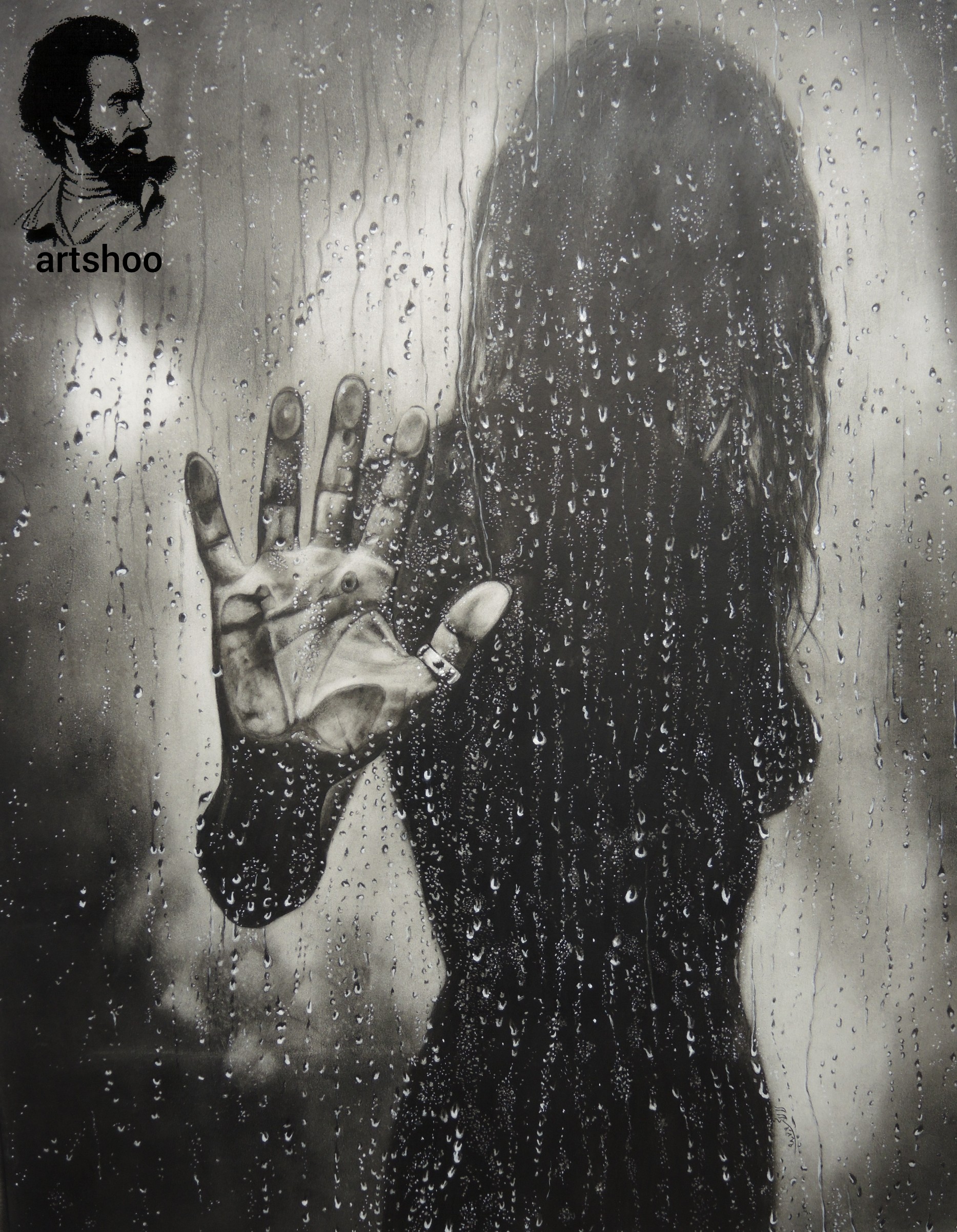 نقاشی سیاه قلم اورژینال